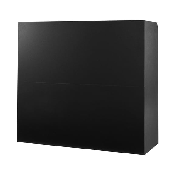 VEVOR Reception Desk, 47 Inch Rectangular Front Counter Table, Office Reception Counter with Lockable Drawer and Storage Cabinet, for Checkout, Lobby, Beauty Salon and Office, Black