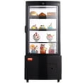 thumbnail image 1 of VEVOR Refrigerated Display Case, 3 Cu.Ft./85L Countertop Pastry Display Case, 3-Tier Commercial Display Refrigerator with LED Lighting, TURBO Cooling, Frost-Free Air-Cooling, Locked Door for Bakery, 1 of 9