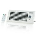 thumbnail image 1 of VEVOR Register Booster Fan, Quiet Vent Booster Fan Fits 4” x 10” Register Holes, with Remote Control and Thermostat Control, Adjustable Speed for Heating Cooling Smart Vent, White, 1 of 9