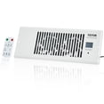 thumbnail image 1 of VEVOR Register Booster Fan, Quiet Vent Booster Fan Fits 4” x 12” Register Holes, with Remote Control and Thermostat Control, Adjustable Speed for Heating Cooling Smart Vent, White, 1 of 9