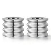 VEVOR Replacement Roller for Rolling Mill 3 Sizes Grooves 2 Square Rollers, Jewelry DIY Tool Accessory Parts, Premium Alloy Steel, Easy Installation, for Pressing Ductile Metals, Gold, Silver, Brass