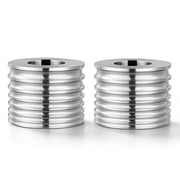 VEVOR Replacement Roller for Rolling Mill 7 Sizes Grooves 2 Round Rollers, Jewelry DIY Tool Accessory Parts, Premium Alloy Steel, Easy Installation, for Pressing Ductile Metals, Gold, Silver, Brass