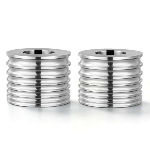 VEVOR Replacement Roller for Rolling Mill 7 Sizes Grooves 2 Round Rollers, Jewelry DIY Tool Accessory Parts, Premium Alloy Steel, Easy Installation, for Pressing Ductile Metals, Gold, Silver, Brass