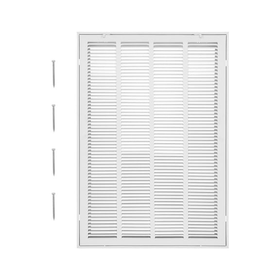 VEVOR Return Air Filter Grille, Fits W20 x H30 Inch Duct Opening, Filter Not Included, Return Air Vent Cover for Wall, Powder-Coated Steel Return Air Grill Detachable Face/Door for 1 inch Filters