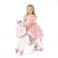 thumbnail image 1 of VEVOR Ride On Horse, Riding Unicorn Toys for Kids, No Battery Required, Smooth Wheels with Anti-Roll Stop Ring, Upgraded Raised Seat, Handles, Sturdy Pedals, 176 lbs Max Load Capacity for Ages 6+, 1 of 9