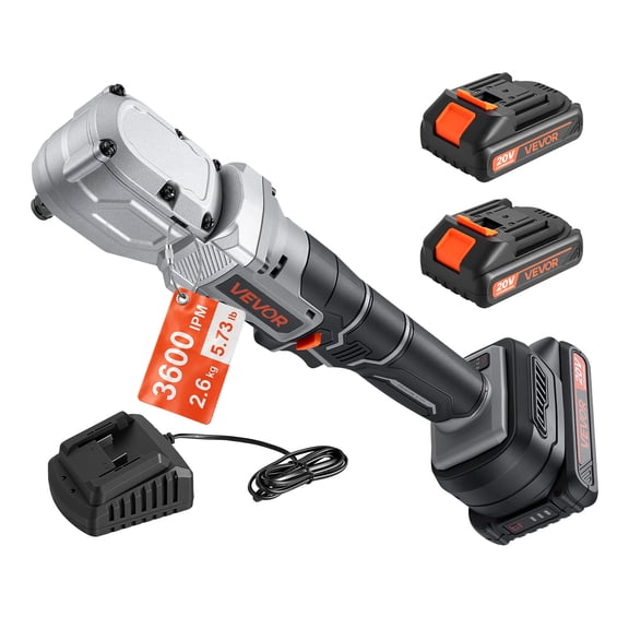 VEVOR Right Angle Drill 1/2 in Square Drive 90 Degree Cordless Angle Drill, For Cabinets, Corners, Frames, Tight Spaces, Brushless Motor, Adjustable Speed, LED Lighting, with 2 Batteries and Charger