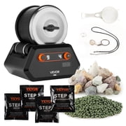 VEVOR Rock Tumbler Kit, 3 lbs Rock Polishing Kit, 4 Speed Settings 9-Day Polishing Timer Stone Polishing Kit, Rock Polisher with Rough Gemstones and Polishing Grits, Rock Polisher for Adults Kids