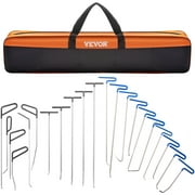VEVOR Rods Dent Removal Kit, 21 Pcs Paintless Dent Repair Rods, Spring Steel Dent Rods, Whale Tail Dent Repair Tools, Professional Hail Dent Removal Tool For Minor Dents, Door Dings And Hail Damage