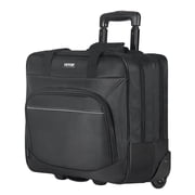 VEVOR Rolling Laptop Bag, Fits Up to 15.6 Inch Laptop, Wheeled Briefcase, Roller Computer Tote Bag with Wheels & Telescoping Handle, Laptop Case for Work Travel Business Office, Women & Men (Black)