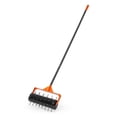 thumbnail image 1 of VEVOR Rolling Lawn Aerator, 15 in Manual Push Aerator Roller with 42 Spikes & 60 in Long Handle, Fillable Drum for Added Weight, Heavy-Duty Lawn Soil Penetrator for Garden Yard Compacted Soils, 1 of 9