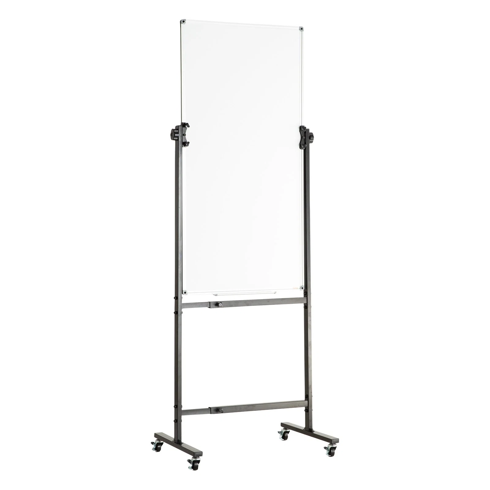 VEVOR Rolling Whiteboard, Doublesided Mobile Whiteboard 24x48 Inches, Adjustable