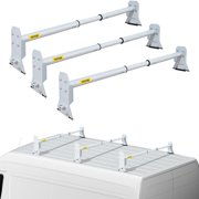 VEVOR Roof Ladder Rack Van Ladder Rack 46-68 in Adjustable 3 Bars 661 Lbs Universal