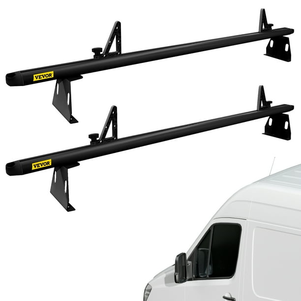 VEVOR Roof Ladder Rack Van Ladder Rack with Ladder Stoppers 2 Bars 661