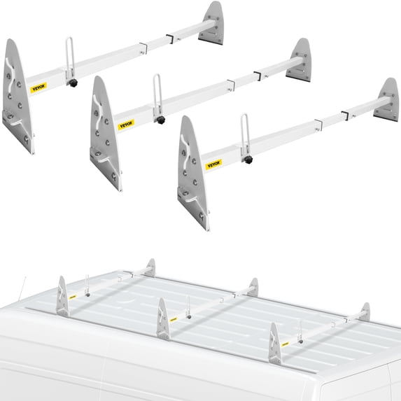 Ladder Rack Fiver VEVOR Roof Ladder Rack Van Ladder Rack with Ladder Stoppers 52
