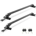 thumbnail image 1 of VEVOR Roof Rack Cross Bars, Universal Fit for Naked Roofs Without Raised Rails/Flush Rail/Black Moldings, 165 LBS Capacity,Lockable Heavy Duty Aluminum Crossbar Racks Roof Rail Rooftop Luggage Canoe, 1 of 9
