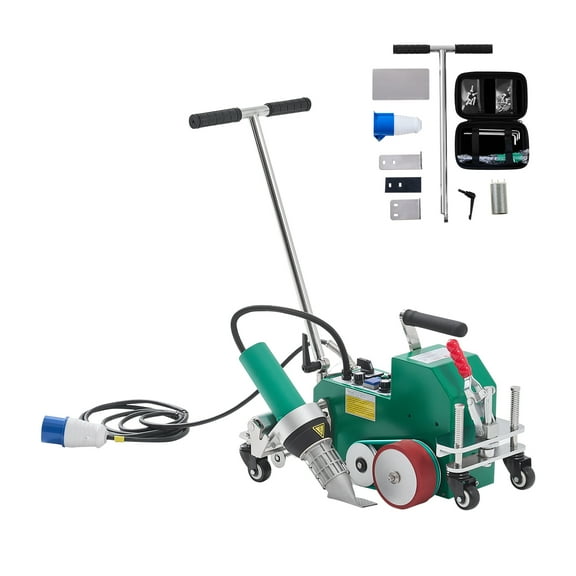 VEVOR Roofing Hot Air Welder, 3400W 220V High Power Plastic PVC TPO Welding Machine - 1.57in Welding Width, 0.04-0.08 in Thickness, 68 -1202  Heat Roofing Welding Tool