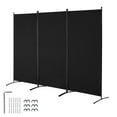 thumbnail image 1 of VEVOR Room Divider, 3 Panel Room Divider, Folding Privacy Screen and Portable Partition Divider for Room Separation, Freestanding Room Partitions for Office, Bedroom, Study, Black, 1 of 9