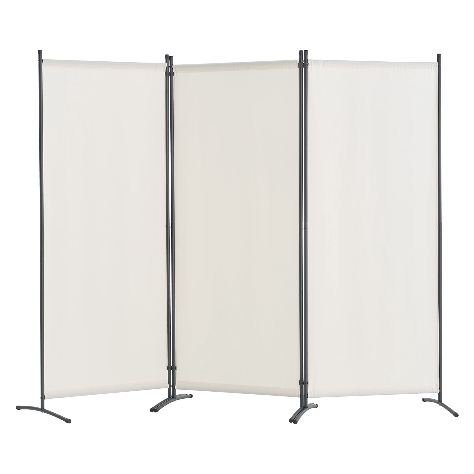VEVOR Room Divider, 3 Panel Room Dividers and Folding Privacy Screens , Fabric Partition Room Dividers for Office, Bedroom, Dining Room, Study, Freestanding, White