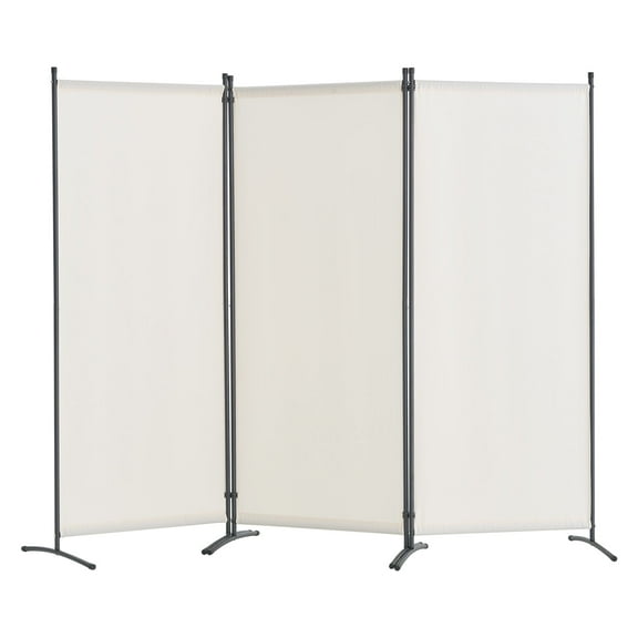VEVOR Room Divider, 3 Panel Room Dividers and Folding Privacy Screens , Fabric Partition Room Dividers for Office, Bedroom, Dining Room, Study, Freestanding, White