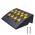thumbnail image 1 of VEVOR Rubber Curb Ramp 1or2 Pack Rise Height Heavy-Duty 33069 lbs/15 T Capacity Threshold Ramps 19.3"x14.6"x 6", 1 of 5