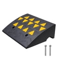 thumbnail image 1 of VEVOR Rubber Curb Ramp 6" Rise Height Sidewalk Curb Ramp, 14.6" Width 19.3" Length Driveway Ramp for Curb, 15T Heavy Duty Rubber Ramp for Forklifts, Trucks, Buses, Cars, Wheelchairs, Bikes, 1 of 9