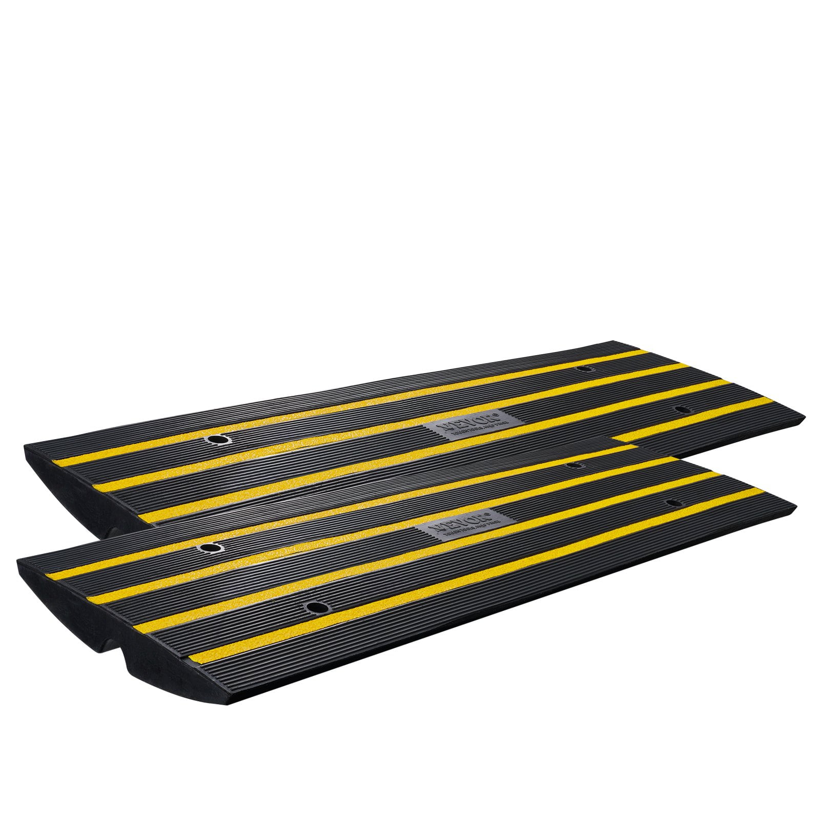 VEVOR Rubber Curb Ramp for Driveway 2 Pack, 15T Heavy Duty Sidewalk ...