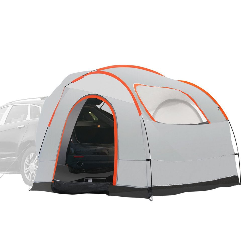 Walmart Deal of VEVOR SUV Camping Tent, 8'-8' SUV Tent Attachment for Camping with Rain Layer and Carry Bag, PU2000mm Double Layer Truck Tent, Accommodate 6-8 Person, Rear Tent for Van Hatch Tailgate