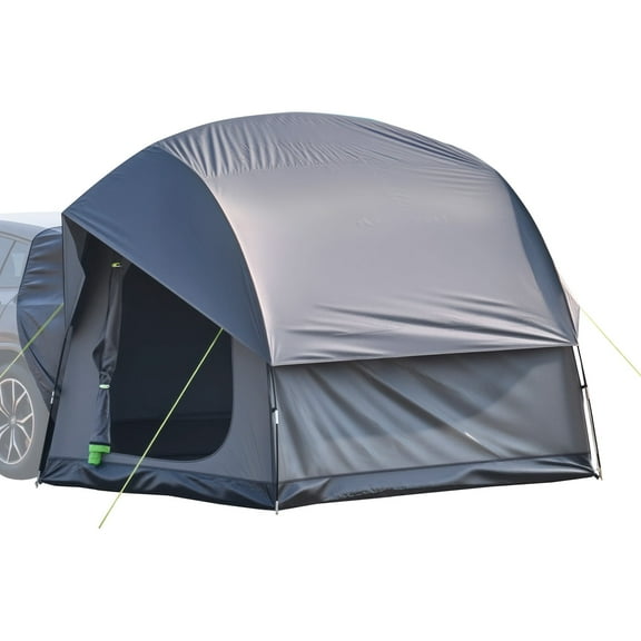 VEVOR SUV Tent for Camping, 8FT L x 8FT W, Waterproof PU2000mm Spacious Double Layer Design for 5-8 Person, SUV Camping Tent with Mesh Windows, Includes Rainfly & Storage Bag, for Outdoor Activities