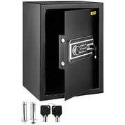 VEVOR Safe Box, 2.1 CU.FT Fingerprint Safe Box for Money with 2 Keys & Digital Keypad, Q235 Steel Safe Box for Storing Cash, Jewelry, Pistols, Documents, Watches in Home & Office & Hotel