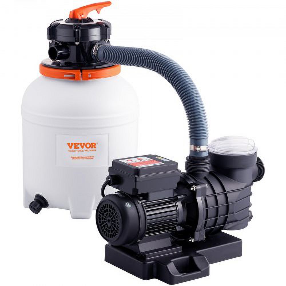 VEVOR Sand Filter Pump for Above Ground Pools, 12inch, 3000 GPH, 12 HP