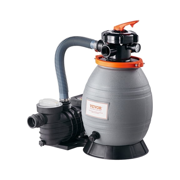 VEVOR 13in Sand Filter Pump for Above Ground Pool,  3500 GPH, 3/4 HP Swimming Pool Sand Filter Pump System,6-Way Multi-port Valve & Strainer Basket, Easy Installation