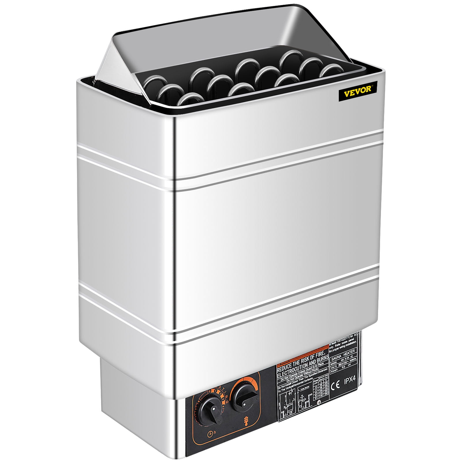 VEVOR Sauna Heater 6KW Dry Steam Bath Sauna Heater Stove 220V-240V with  Internal Controller Electric Sauna Stove for Max.317.8 Cubic Feet Home  Hotel Sauna Room Spa Shower Bath Sauna - Walmart.com