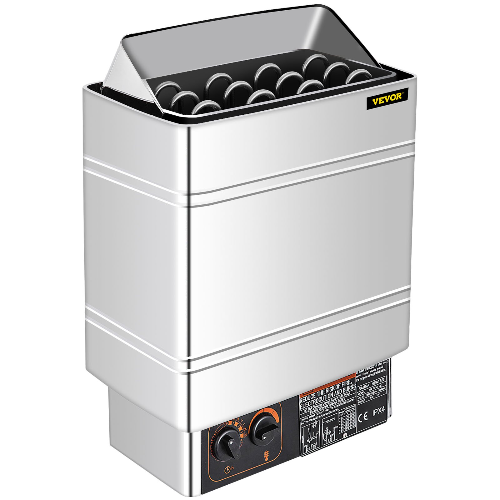 VEVOR Sauna Heater 6KW Dry Steam Bath Sauna Heater Stove 220V-240V with  Internal Controller Electric Sauna Stove for Max.317.8 Cubic Feet Home  Hotel Sauna Room Spa Shower Bath Sauna - Walmart.com
