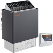 VEVOR Sauna Heater, 9KW 220V Electric Sauna Stove, Steam Bath Sauna Heater with External Digital Controller, 3h Timer and Adjustable Temp for Max. 317-459 Cubic Feet, Home Hotel Spa Shower Use