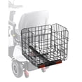thumbnail image 1 of VEVOR Scooter Rear Basket, Folding Metal Wire Basket, Heavy Duty & Spacious Cargo Basket, Works with 1-inch Receiver, Compatible with Most Golden, Drive & Pride Mobility Scooter, 1 of 9