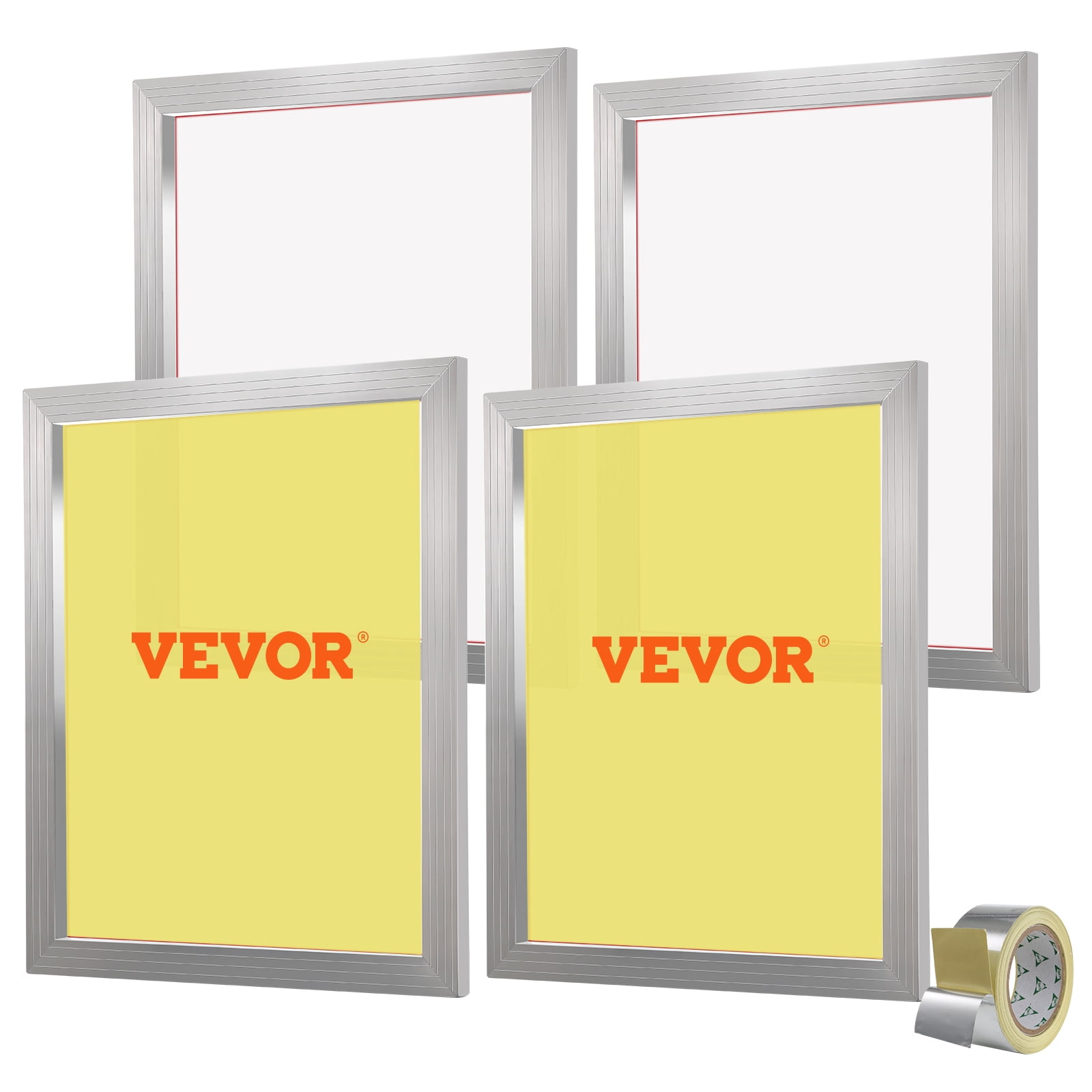 VEVOR Screen Printing Kit, 4 Pieces Aluminum Silk Screen Printing ...
