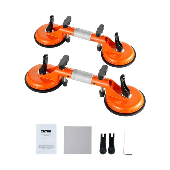 VEVOR Seamless Seam Setter, 2 Packs Granite Seam Setter with 5 in Vacuum Suction Cups, Seam Joiner for Seam Joining & Leveling,180 Adjustable, Countertop Installation Tool for Tile Stone Marble Slab