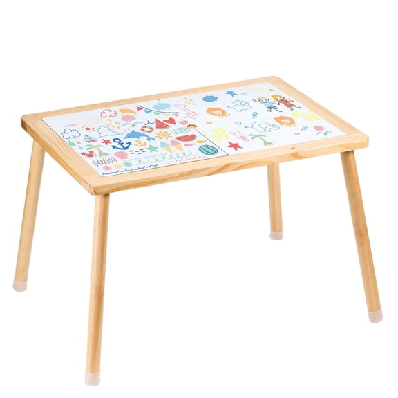VEVOR Sensory Table for Toddlers, Kids Activity Table with Double-Sided Tabletop & Non-Slip Feet, Indoor/Outdoor Play Activity Table, Wooden Sensory Table for Drawing Studying, Ideal Gift for Boy Gir