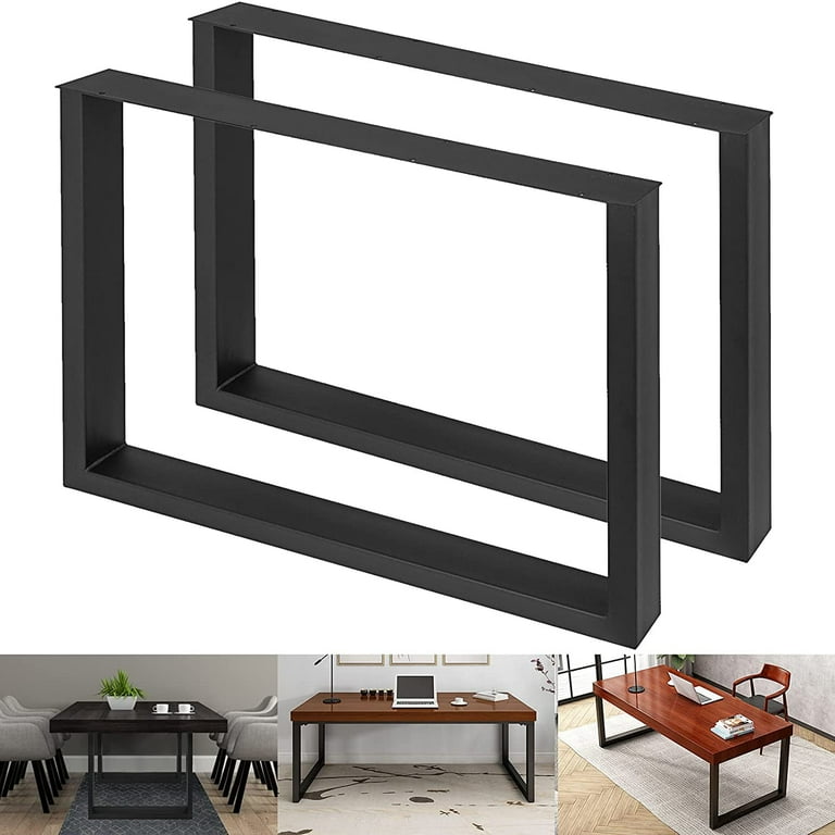 Free Shipping! VEVOR Set of 2 Steel Table Legs, 28