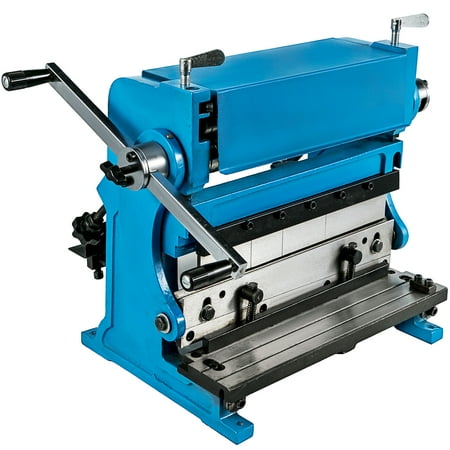 VEVOR Sheet Metal Brake 3-In-1 12-inch,Shear Press Brake 20-Gauge Capacity,Combination Sheet Metal Machine Solid Construction,Shears and Slip Roll Machine for Shear Bending Rolling