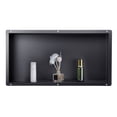 thumbnail image 1 of VEVOR Shower Niche, 13 x 25 x 4 inch Frameless Recessed Wall Niche, Heavy-duty Stainless Steel Modern Shampoo Storage Organizer, Sealed Waterproof, Durable & Easy to Install, Black for Bathroom, 1 of 9