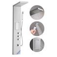 thumbnail image 1 of VEVOR Shower Panel Tower System with Rainfall Shower Head, 53 in Brushed Stainless Steel Shower Column, 3-Function Faucet, High Pressure Wall-Mount Rain Massage System, with Large Body Jet, Handheld, 1 of 10