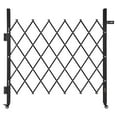 thumbnail image 1 of VEVOR Single Folding Security Gate, Lockable Scissor Gate with 360° Swivel Casters, Outdoor Barricade Steel Retractable Gates, for Entry Security, Garage, Warehouse & Pool, 43.31 x 51.57 in (W x H), 1 of 9