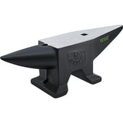 VEVOR Single Horn Anvil, 110 lbs(50kg) Cast Iron Anvil with Large Countertop and Stable Base, High Hardness Rugged Round Horn Anvil Blacksmith, for Bending, Shaping