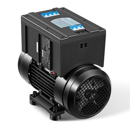 VEVOR Single Phase to 3-Phase Rotary Converter, 2.5HP 7A 208-240V Input/Output Rotary Phase Converter - Expandable to Higher Horsepower for Heavy-Load Equipment