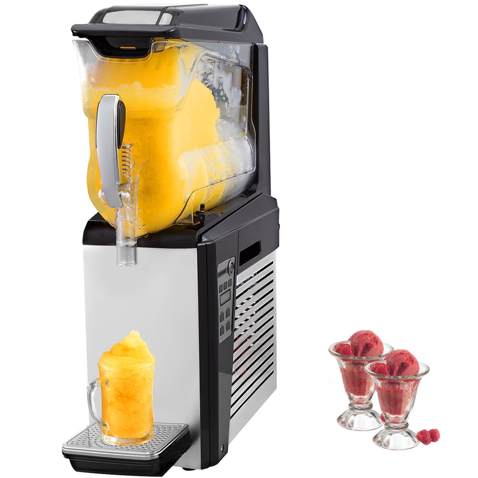 VEVOR Slushy Machine, 10L 1 Tank Slushie Machine for Home, 600W Commercial Slushy Machine, machine a slush for Frozen Drinks Automatic Clean