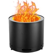 VEVOR Smokeless Fire Pit Stove Bonfire, H 12.6 in x Dia 15 in ,Wood Burning Fireplaces with Removable Ash Pan, SUS430 Stainless Steel inner Portable Outdoor Firepit, Ideal for Outdoor Patio Camping