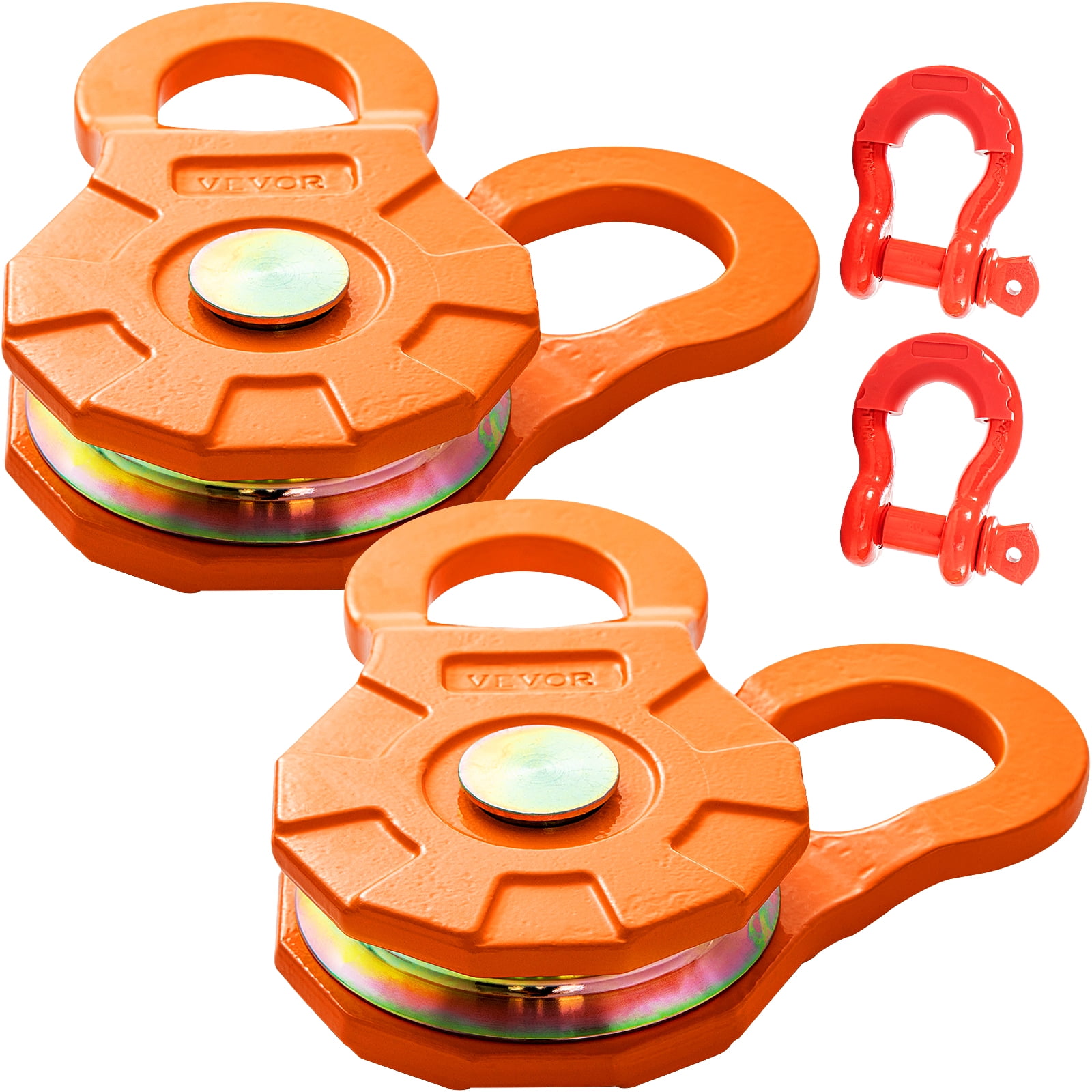 Snatch Loading VEVOR Snatch Block, 11T/25,000 LBS Working Load Limit, Heavy Duty Winch ...