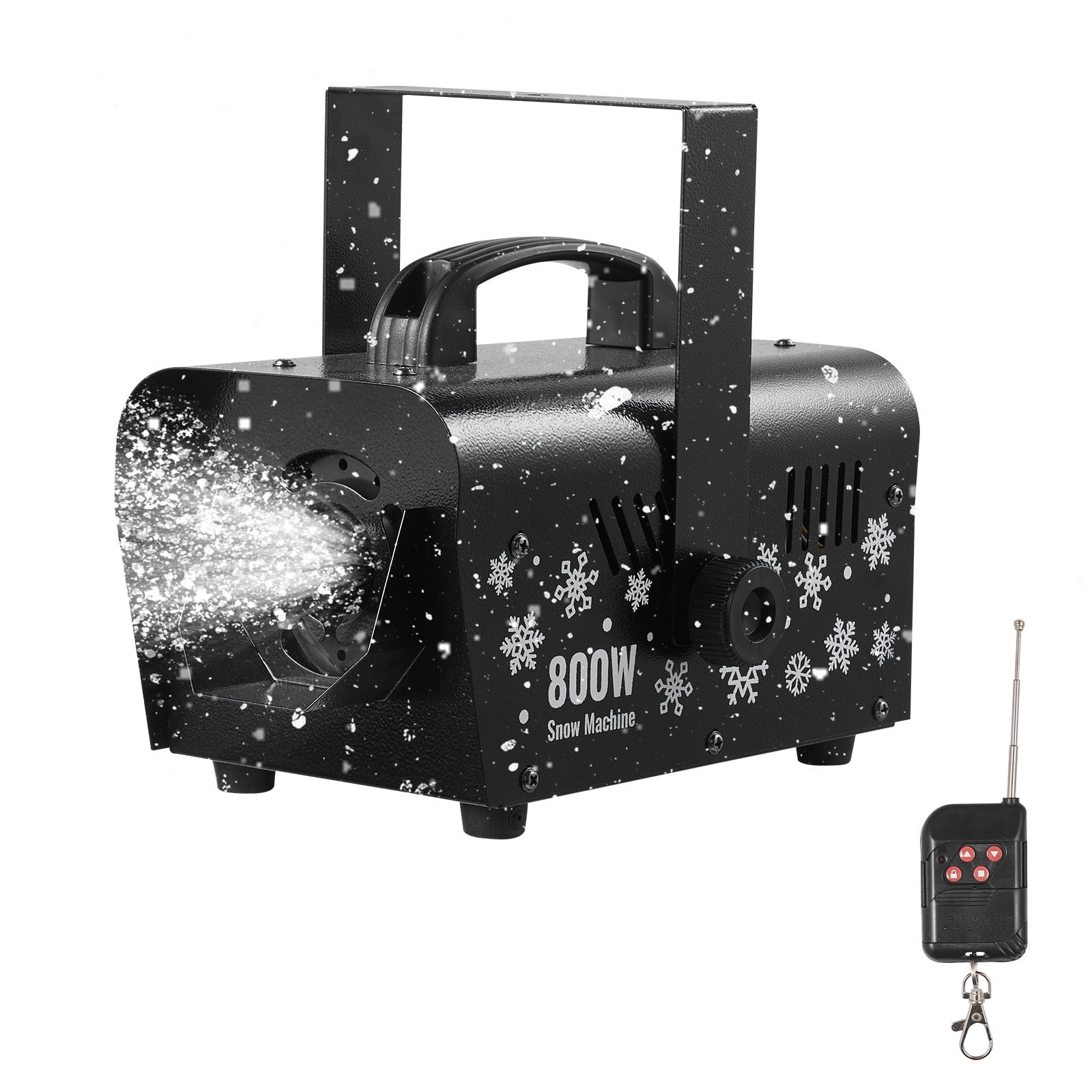 VEVOR Snow Machine, 800W Handheld/Hanging Snow Maker, Portable Wireless ...