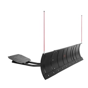 VEVOR Snow Plow Blade, 43 in/72 in Width Adjustable Snow Plow Kit, Easy to Detach, Universal Mount Plowing Attachment with Rubber Flaps, Heavy Duty Steel Blade, Compatible with Most UTV &  ATV